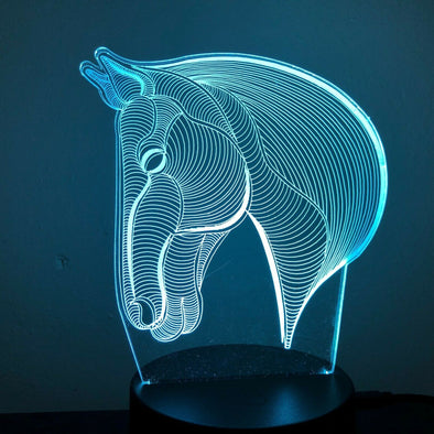 HORSE HEAD COWBOY 3D NIGHT LIGHT