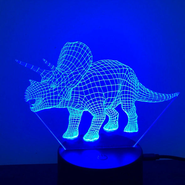 Triceratops Dinosaur 3D NIGHT LIGHT