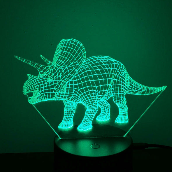 Triceratops Dinosaur 3D NIGHT LIGHT