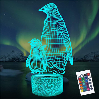 Penguin 3D Lamp