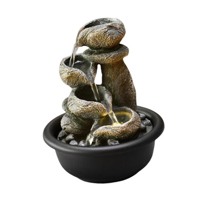 Small Indoor Waterfall Fountains Flowing Water Ornament